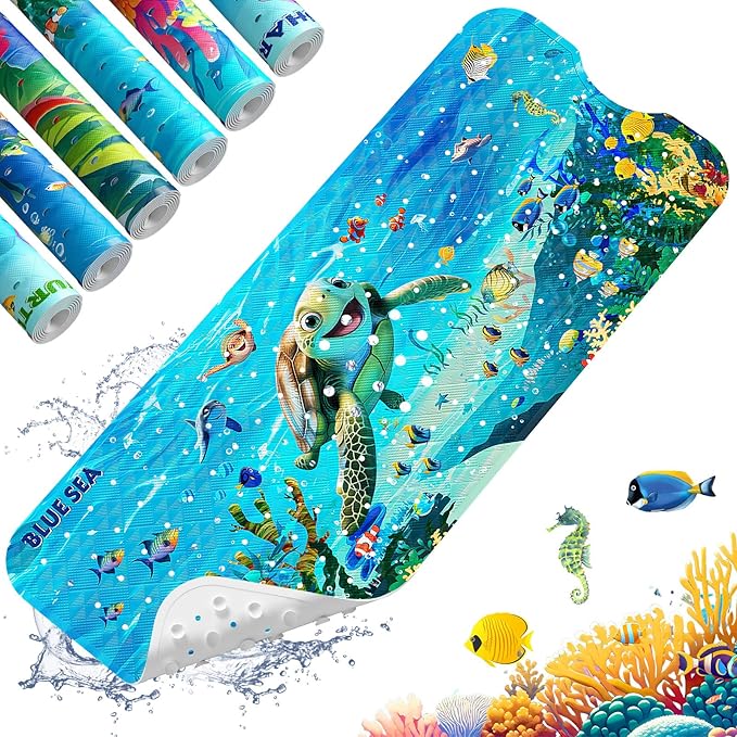 XIYUNTE Baby Bath Mat for Tub Non Slip Kids Bath Mat by XIYUNTE