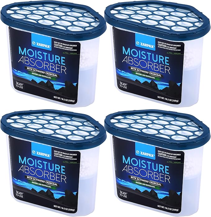 Moisture Absorber Activated Charcoal 10.5 oz/300g | Removes Moisture, Humidity by Zarpax