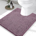 Smiry Luxury Chenille Toilet Rugs U-Shaped 24x20, Soft Absorbent Non-Slip by Smiry