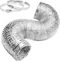 YSSOA 4" Non-Insulated Air Aluminum Ducting Flexible Dryer Vent Hose 8 Feet Long by YSSOA