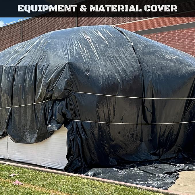 Plastic Sheeting 4 MIL Black Roll - Image 6