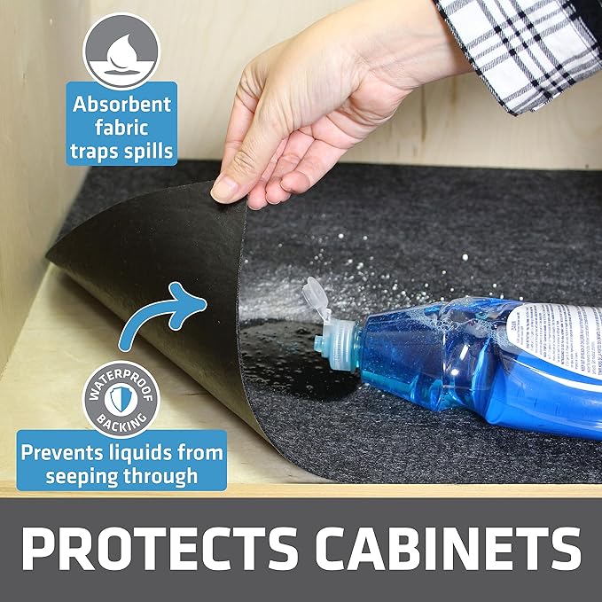 Drymate Premium Under Sink Mat, Waterproof Cabinet Protection Mats - Image 2