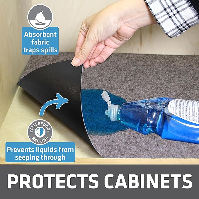 Drymate Premium XL Under Sink Mat, Waterproof Cabinet Protection Mats - Image 2