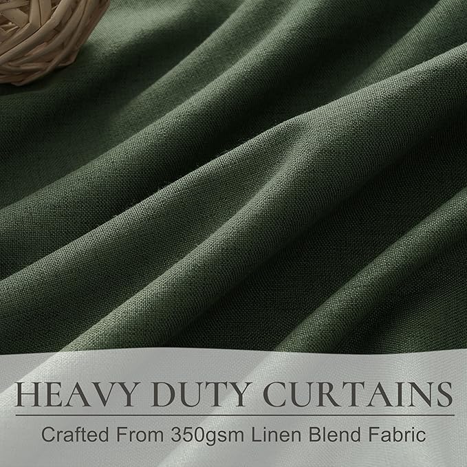 Curtains 70 Inch Length Extra Wide Pinch Pleated Black Out 84 Inch Long - Image 4
