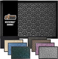 GORILLA GRIP 100% Waterproof All-Season WeatherMax Doormat 35x23, US Designed by GorillaGrip