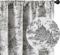 jinchan 95% Blackout Toile Curtains by JINCHAN