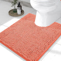 Smiry Luxury Chenille Toilet Rugs U-Shaped 24x20, Soft Absorbent Non-Slip by Smiry
