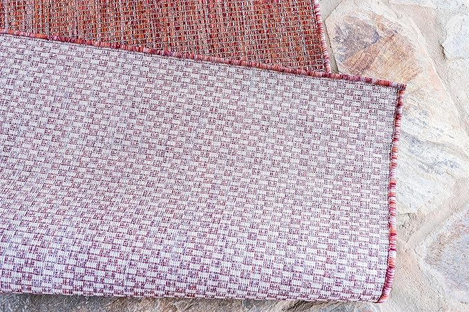 Unique Loom Collection Casual Transitional Solid Heathered Indoor/Outdoor - Image 8