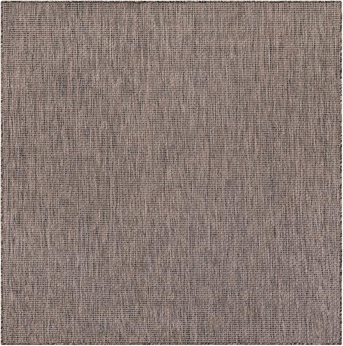 Unique Loom Outdoor Solid Collection Area Rug - Image 3