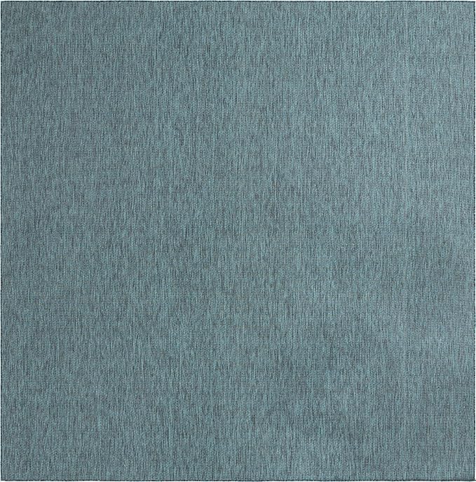 Unique Loom Collection Casual Transitional Solid Heathered Indoor/Outdoor - Image 2