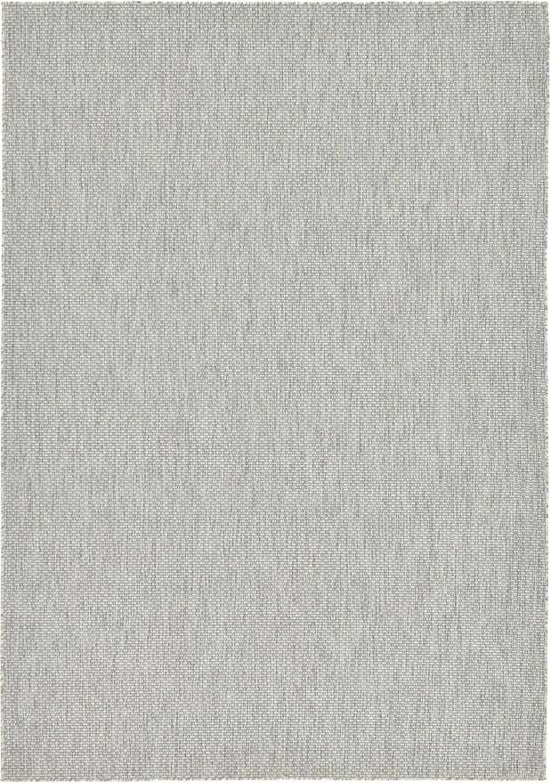 Unique Loom Collection Casual Transitional Solid Heathered Indoor/Outdoor - Image 3