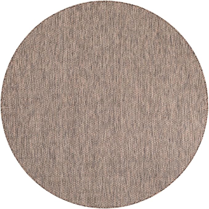 Unique Loom Outdoor Solid Collection Area Rug - Image 3