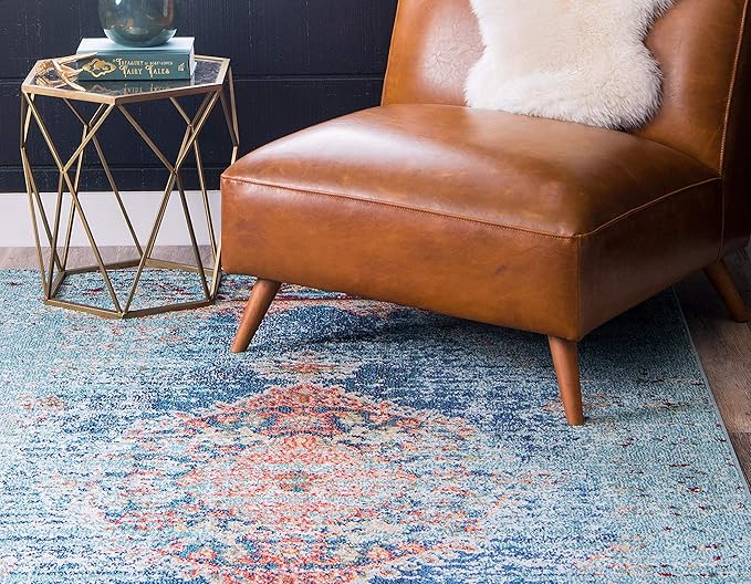 Unique Loom Outdoor Solid Collection Area Rug - Image 4