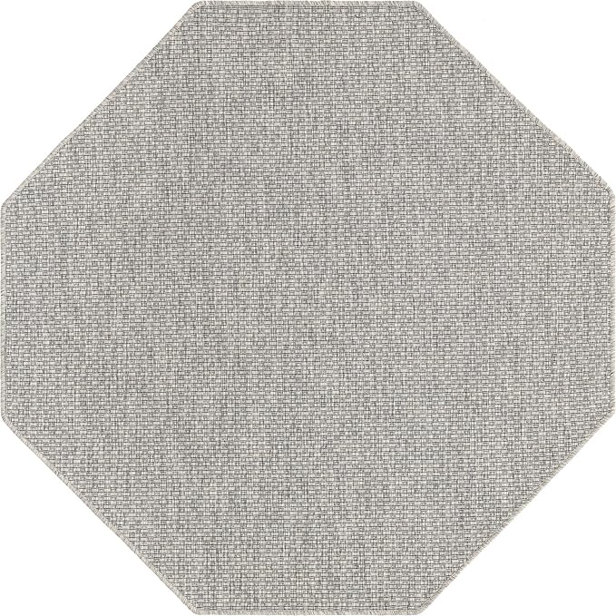 Unique Loom Collection Casual Transitional Solid Heathered Indoor/Outdoor - Image 8