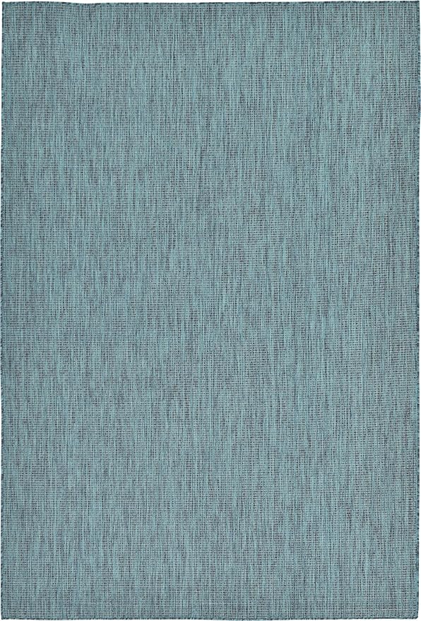 Unique Loom Collection Casual Transitional Solid Heathered Indoor/Outdoor by UniqueLoom