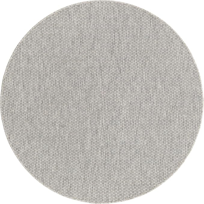 Unique Loom Collection Casual Transitional Solid Heathered Indoor/Outdoor - Image 8