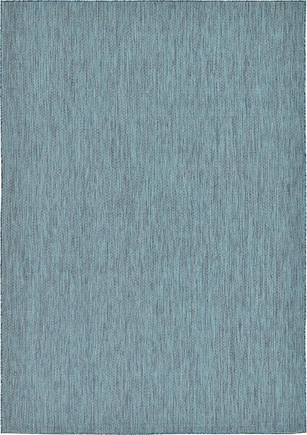 Unique Loom Collection Casual Transitional Solid Heathered Indoor/Outdoor by UniqueLoom