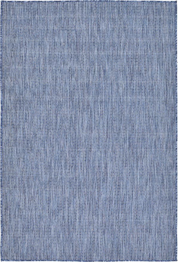 Unique Loom Collection Casual Transitional Solid Heathered Indoor/Outdoor - Image 3