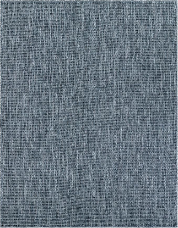 Unique Loom Outdoor Solid Collection Area Rug - Image 2
