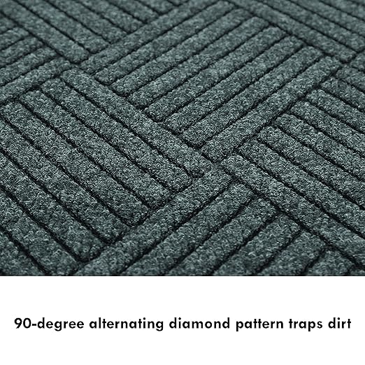 Guardian EcoGuard Diamond Indoor Wiper Floor Mat, Recycled Plactic and Rubber - Image 4