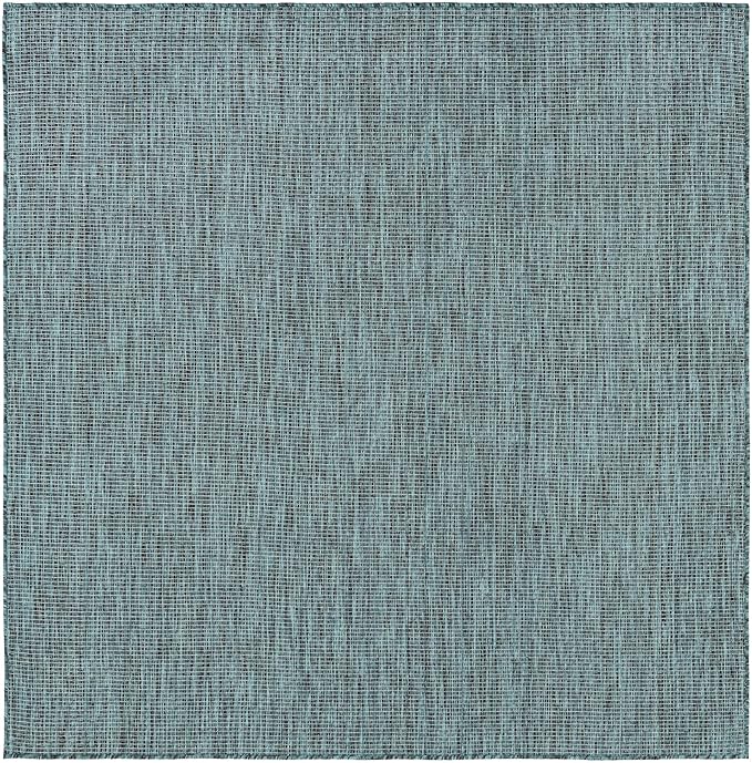 Unique Loom Outdoor Solid Collection Area Rug - Image 2