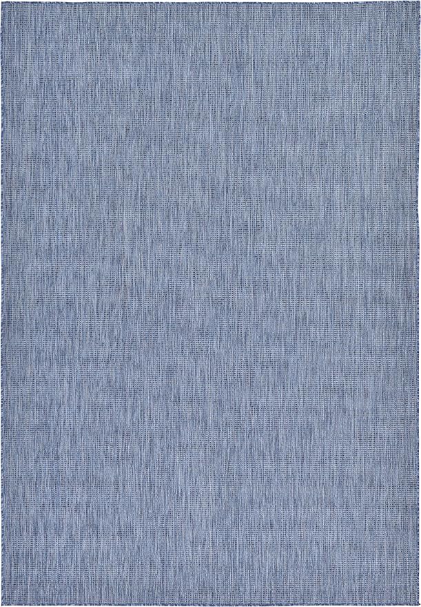 Unique Loom Collection Casual Transitional Solid Heathered Indoor/Outdoor - Image 4