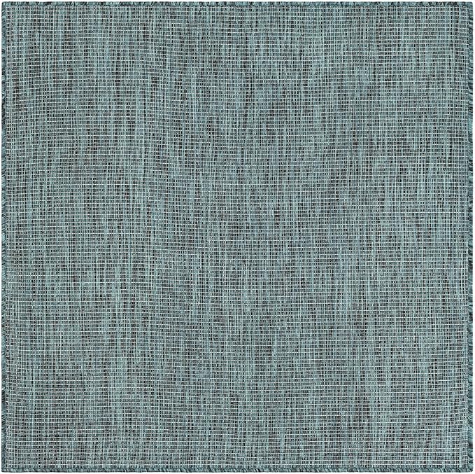 Unique Loom Outdoor Solid Collection Area Rug - Image 2