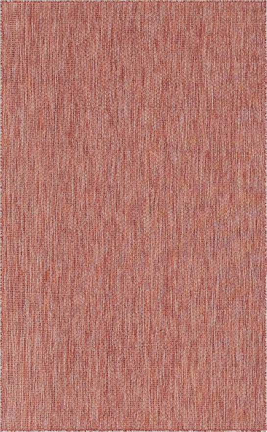 Unique Loom Collection Casual Transitional Solid Heathered Indoor/Outdoor - Image 7
