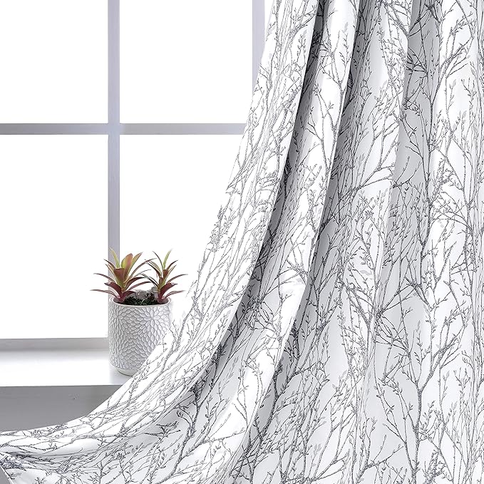 DriftAway Tree Branch Blackout Curtains Double Layer 90 Inches Long - Image 2