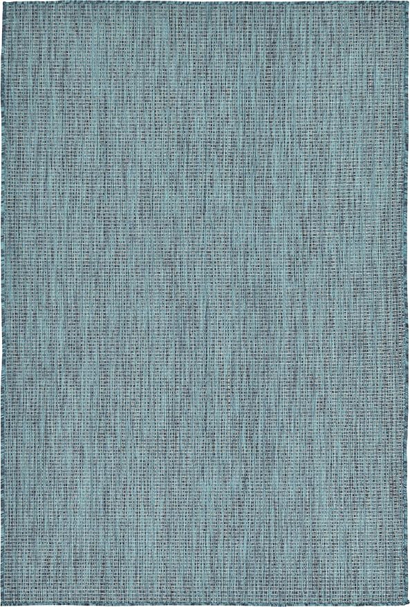 Unique Loom Collection Casual Transitional Solid Heathered Indoor/Outdoor - Image 4