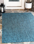 Unique Loom Collection Casual Transitional Solid Heathered Indoor/Outdoor by UniqueLoom