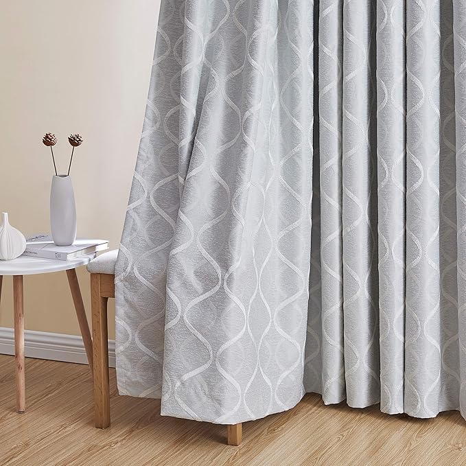 HLC.ME Versailles Lattice Flocked 100% Complete Blackout Thermal Insulated - Image 5
