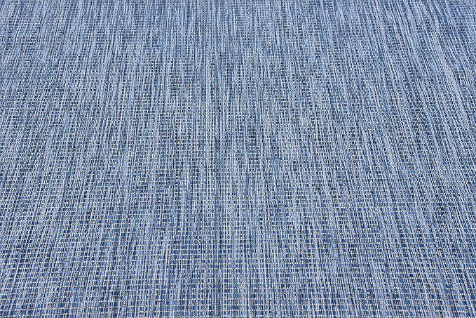 Unique Loom Collection Casual Transitional Solid Heathered Indoor/Outdoor - Image 7