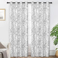 DriftAway Tree Branch Blackout Curtains Double Layer 102 Inches Long by DriftAway