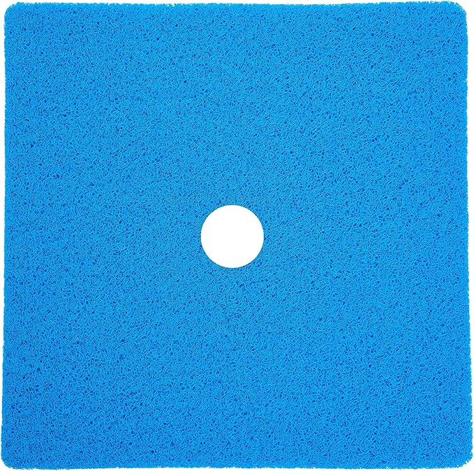 Enkosi Loofah Shower Mat with Drain Hole – Cushioned Anti-Slip Square Bath Mat by ENKOSI