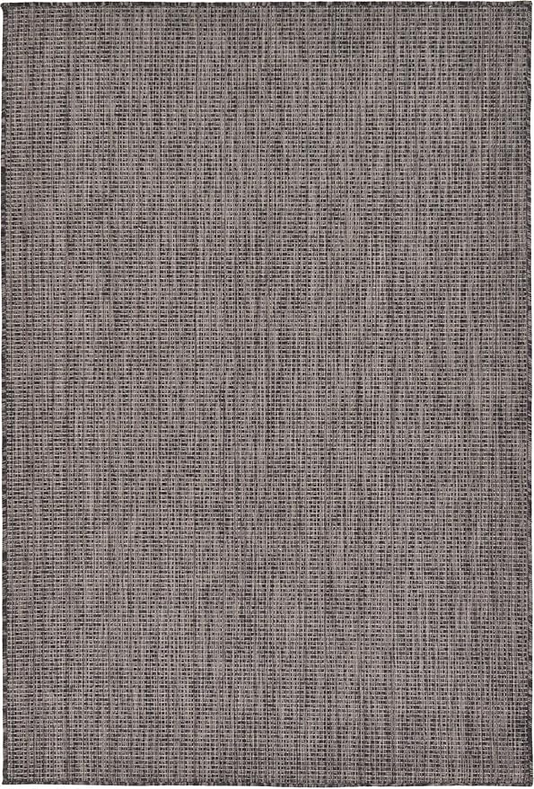 Unique Loom Collection Casual Transitional Solid Heathered Indoor/Outdoor by UniqueLoom