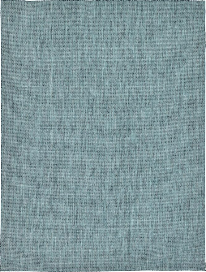 Unique Loom Collection Casual Transitional Solid Heathered Indoor/Outdoor by UniqueLoom