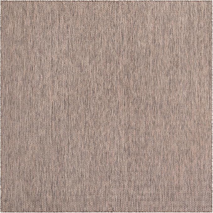 Unique Loom Outdoor Solid Collection Area Rug - Image 3