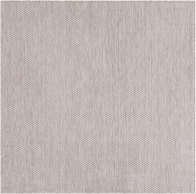 Unique Loom Outdoor Solid Collection Area Rug - Image 2