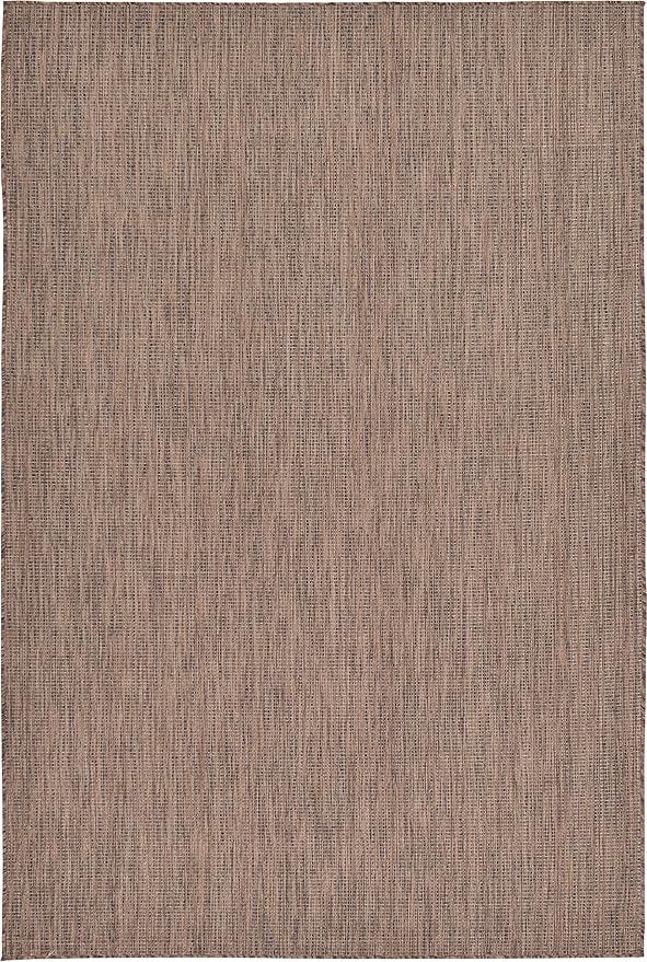 Unique Loom Collection Casual Transitional Solid Heathered Indoor/Outdoor - Image 6