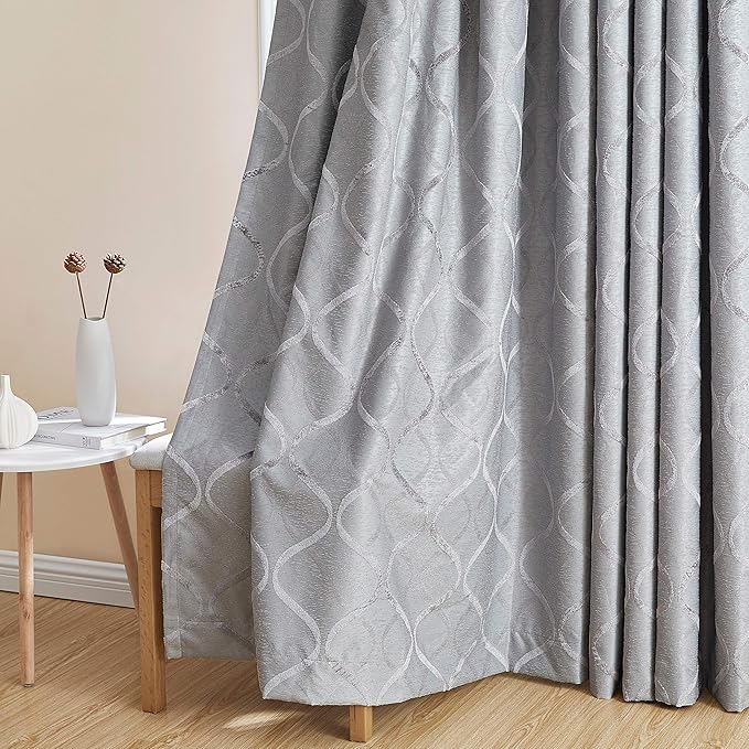 HLC.ME Grey Blackout Curtains for Bedroom - Image 5