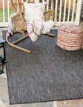 Unique Loom Collection Casual Transitional Solid Heathered Indoor/Outdoor by UniqueLoom