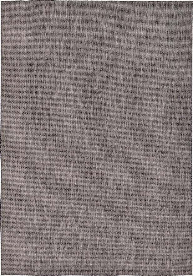 Unique Loom Collection Casual Transitional Solid Heathered Indoor/Outdoor - Image 3